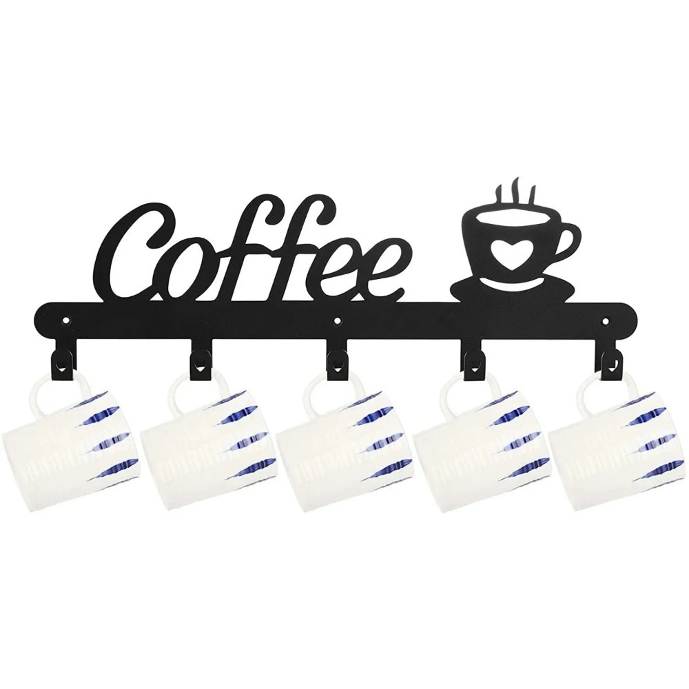 Food Storage For Room - Metal Wall Mounted Coffee Mug Rack