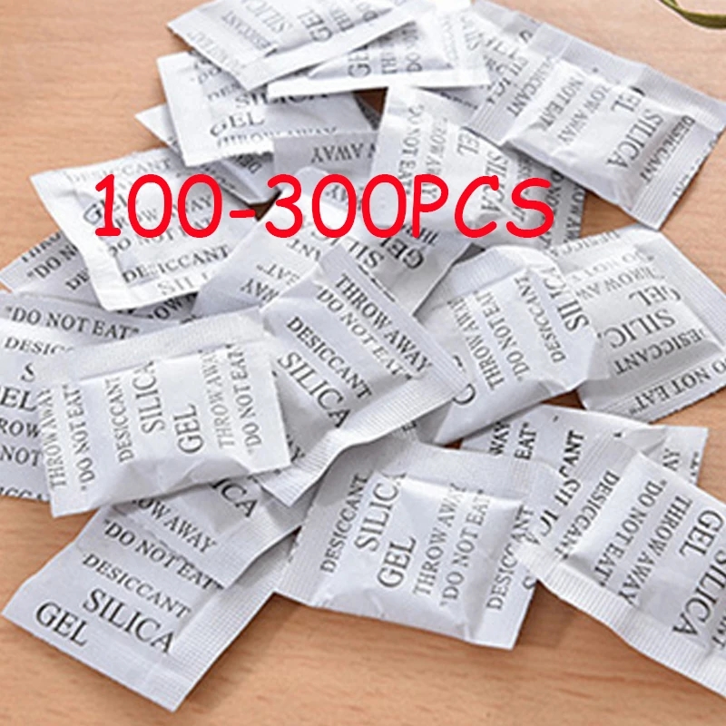 Food Storage Kitchen Cabinet - 100-300PCS Packs Non-Toxic Silica Gel Desiccant