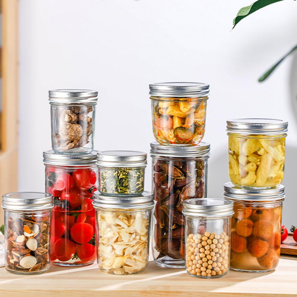 Airtight Cereal Jar - 300/400/500/650ML Glass Sealed Jar With Screw