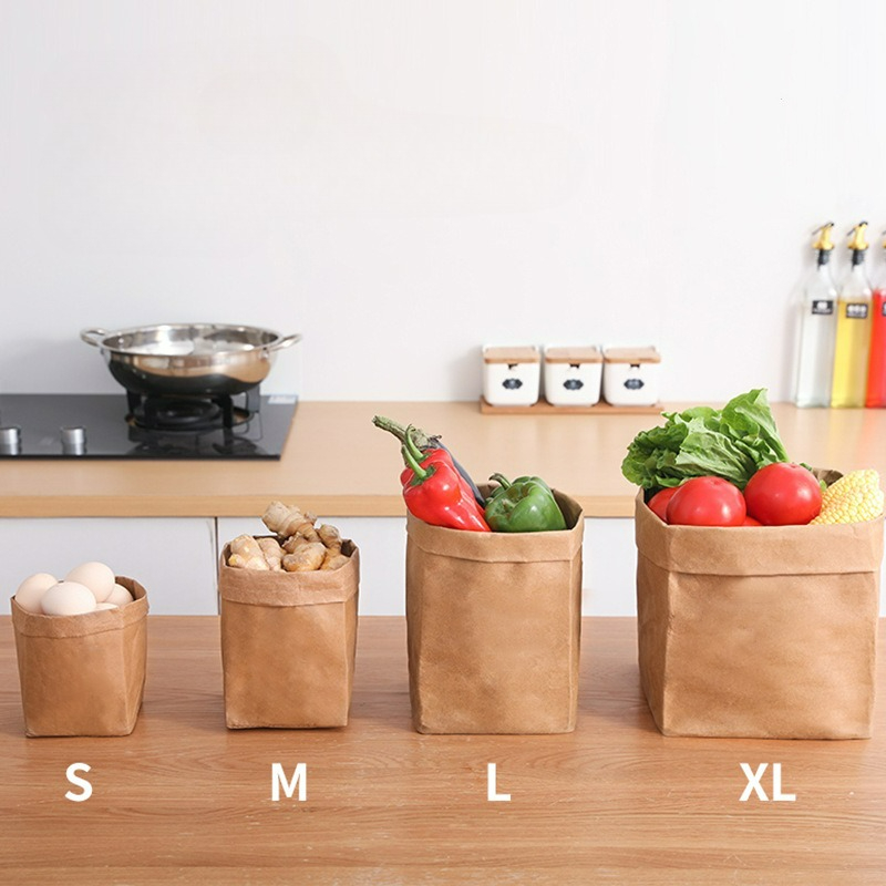 Food Storage In Plants - Kraft Paper Bag Washable Paper Storage