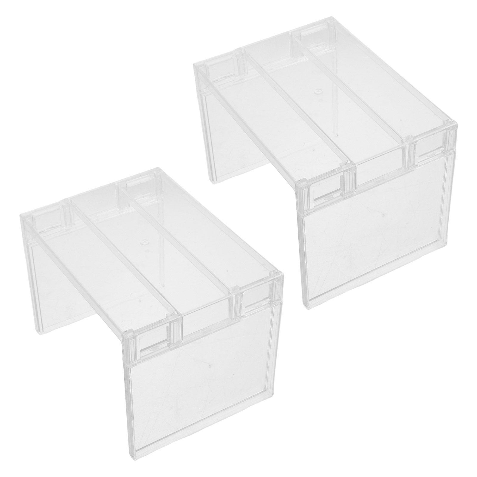 Food Storage Cabinet - 2Pcs Refrigerator Organizer Shelf Clear Storage