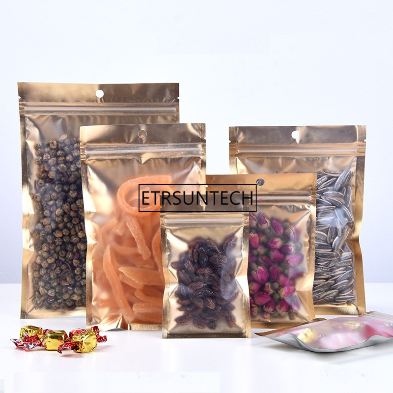 Food Storage In Mylar Bags - 1000pcs 10 Size Inner Golden Mylar