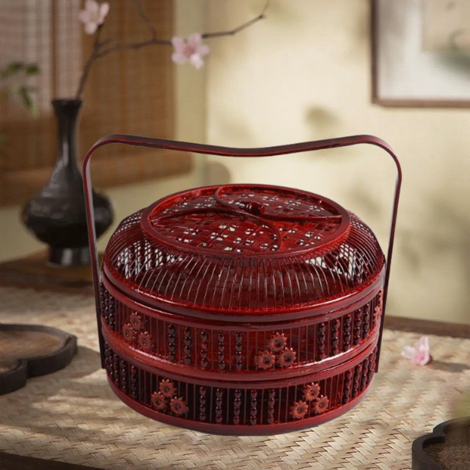 Food Storage In Restaurant - Bamboo Egg Basket Organizer Multifunctional Portable