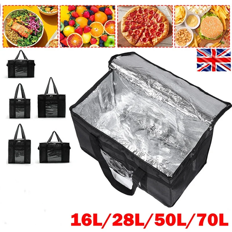 Food Storage Zipper - 16L-70L Insulated Thermal Tote Bag Big