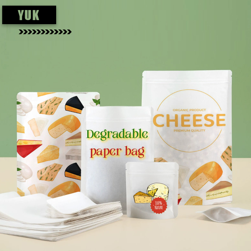 Food Storage In Plants - Customized Degradable Kraft PaperZipper Bags, Tea