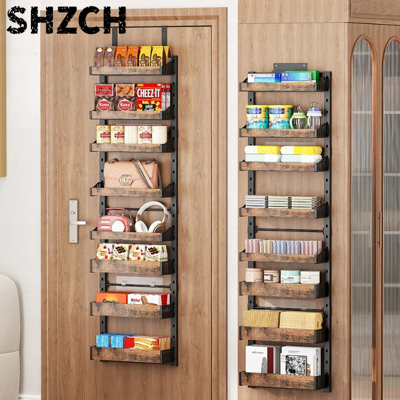 Food Storage Kitchen Cabinet - ‌Adjustable Door Shelf - Space Saving