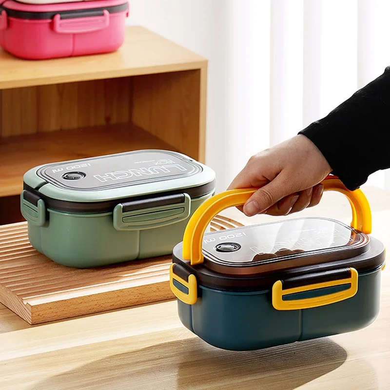 Food Storage Vault - Hot Single Double-layer Lunch Box Compartment