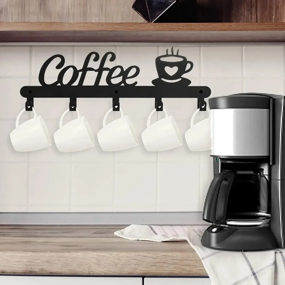 Metal Wall Mounted Coffee Mug  - огляд і ціна Food Storage For Room