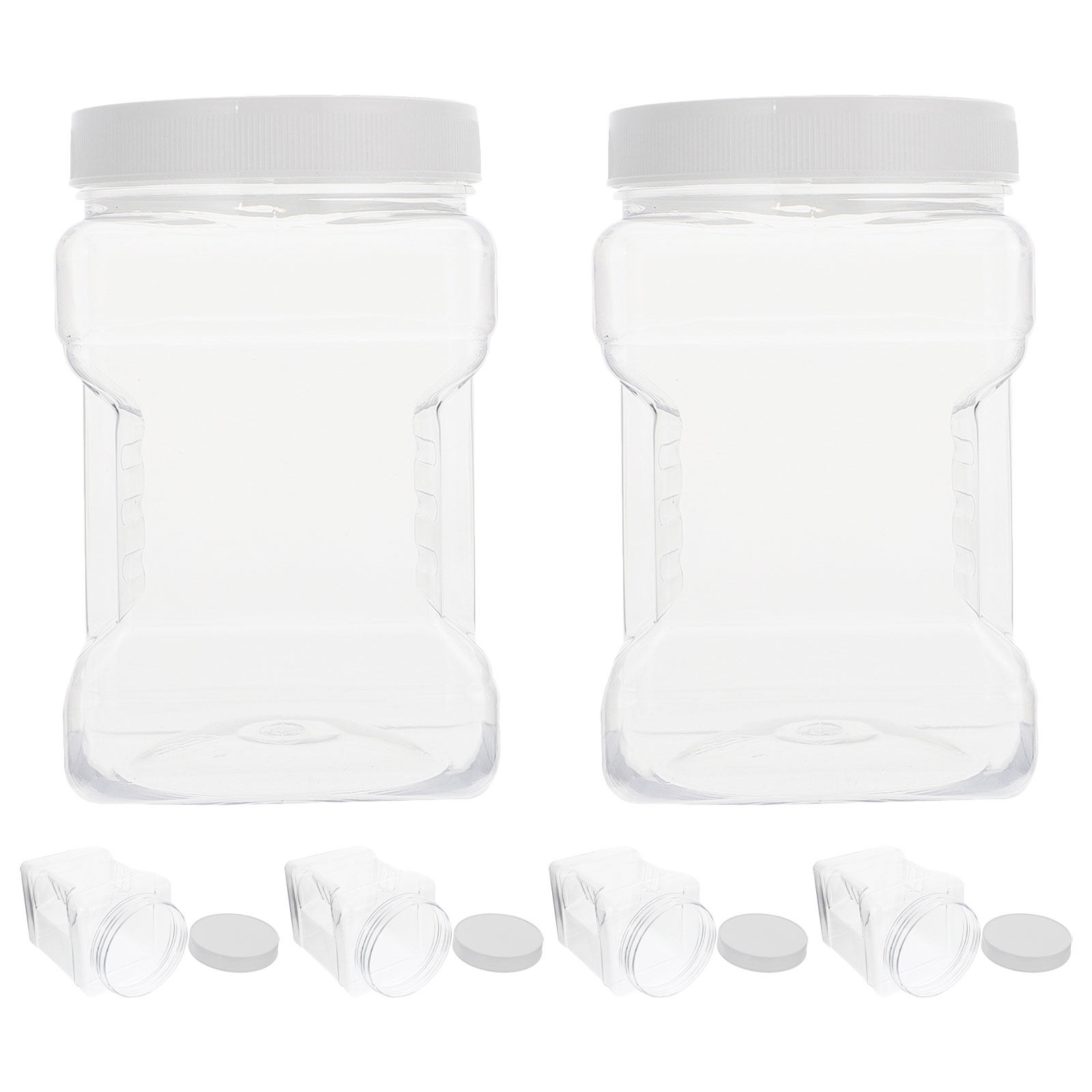 6Pcs Transparent Square Canist - огляд і ціна Food Storage Airtight