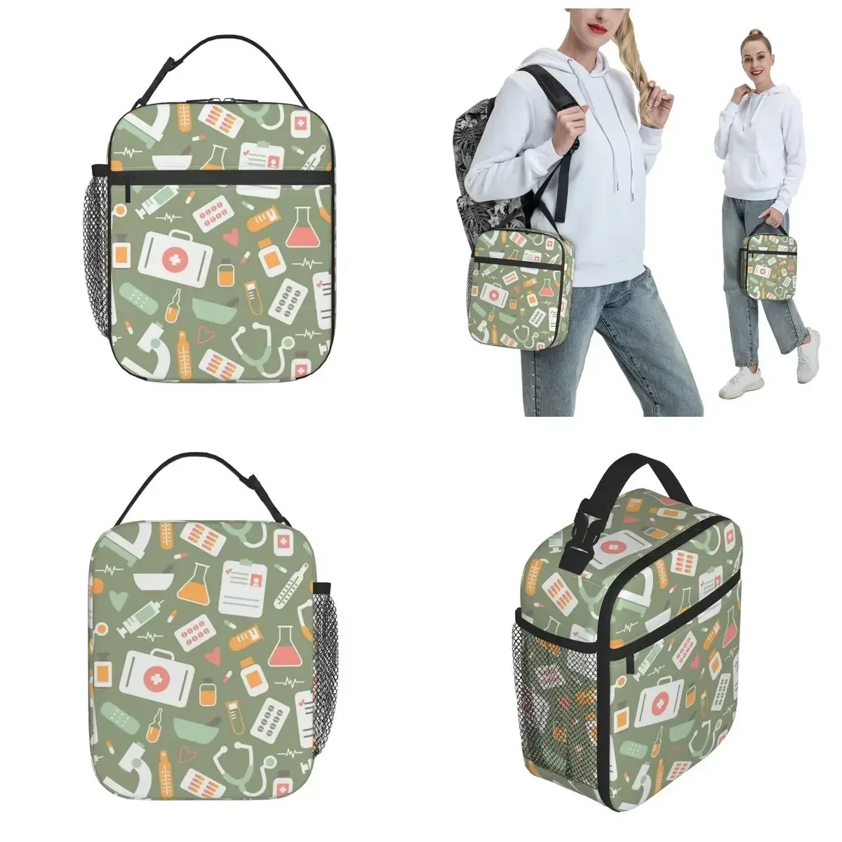 Nurse Healthcare Pattern Merch - огляд і ціна Food Storage Zipper