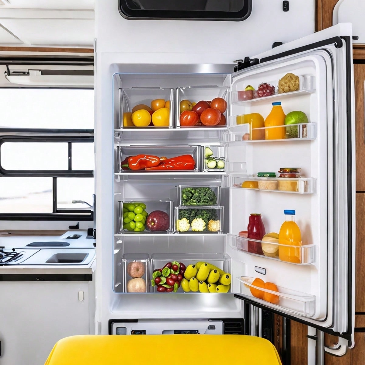 7/14 Pack Stackable Fridge Org - огляд і ціна Food Storage Kitchen Cabinet