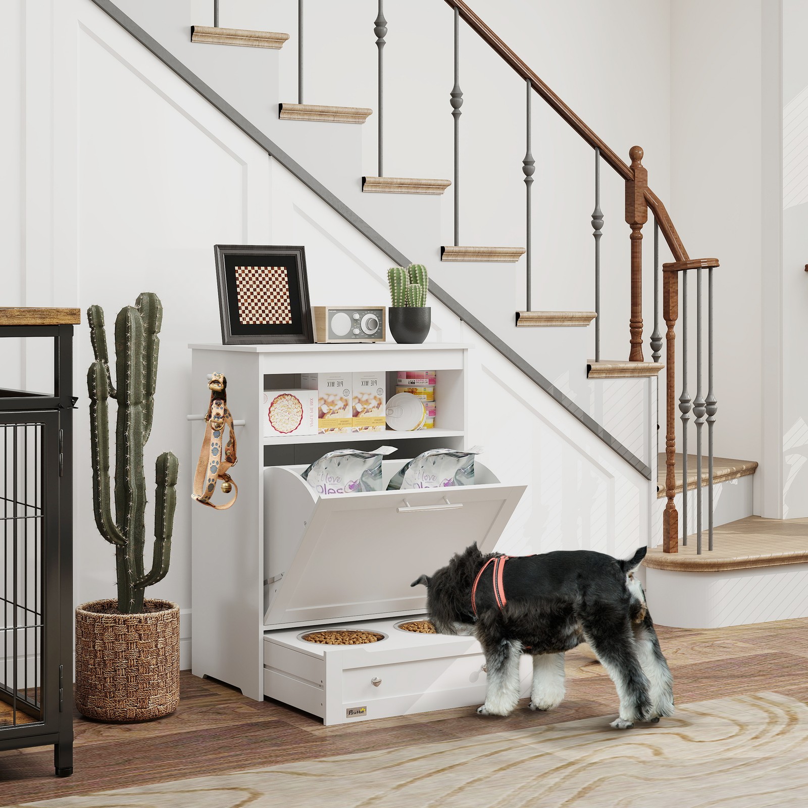 Pet Feeder Station, Dog and Ca - огляд і ціна Food Storage Cabinet