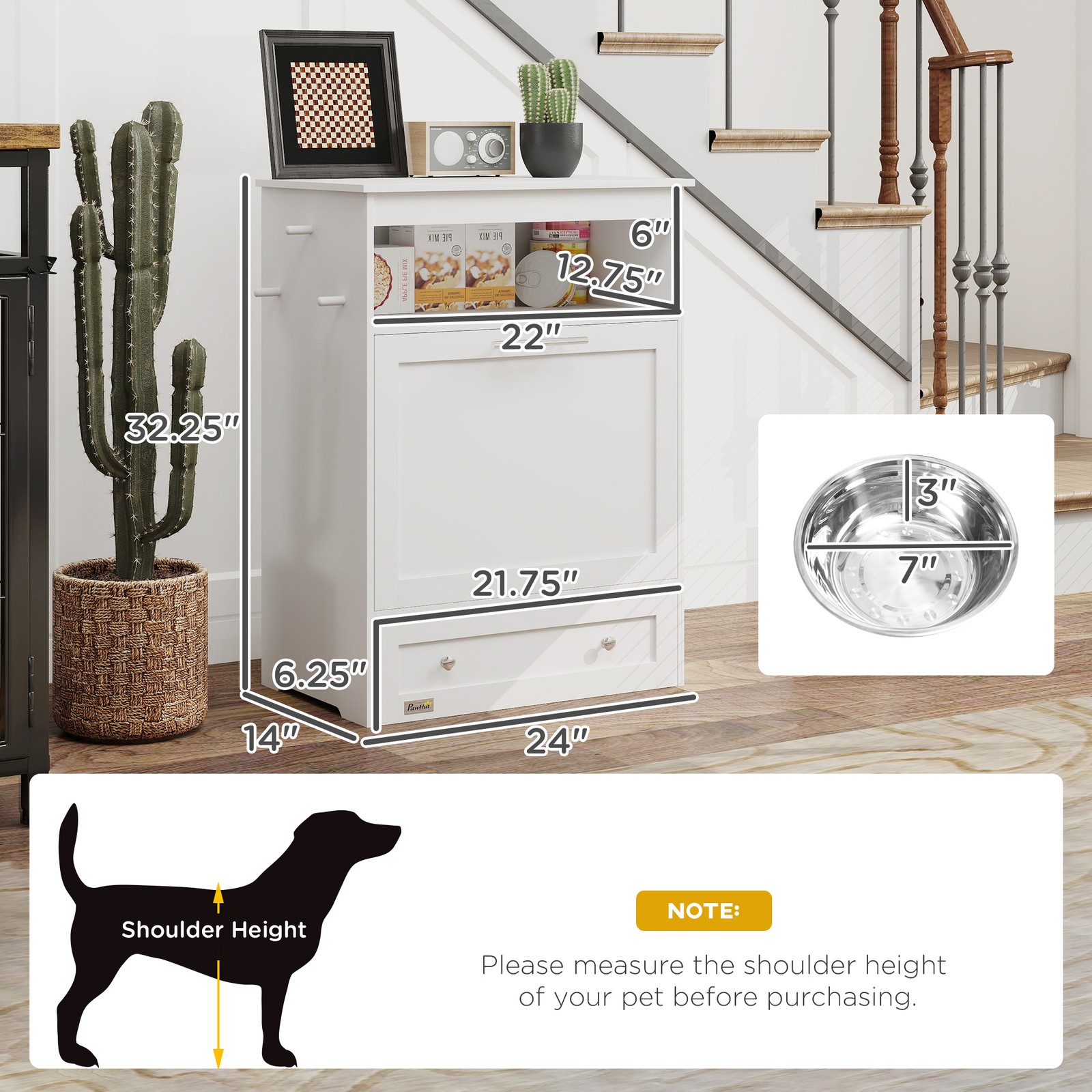 Pet Feeder Station, Dog and Ca - огляд і ціна Food Storage Cabinet