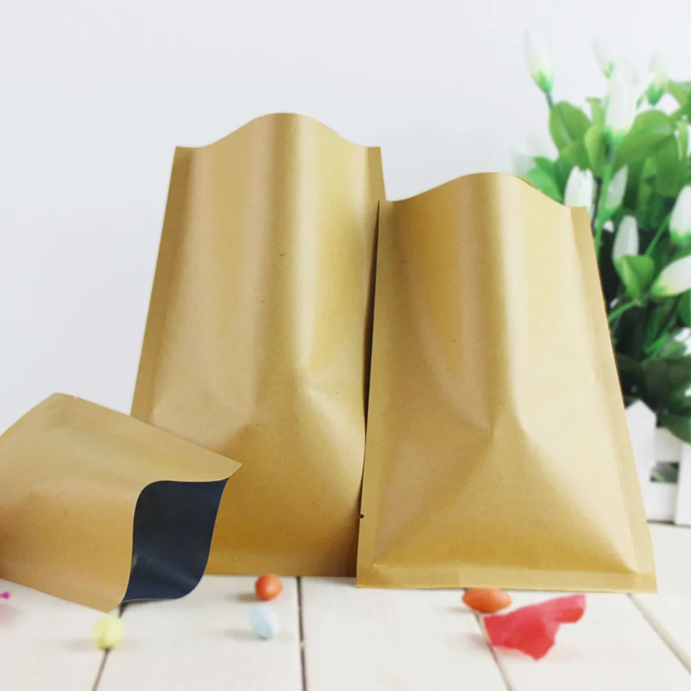 8*12cm Open Top Brown Kraft Pa - огляд і ціна Food Storage In Mylar Bags