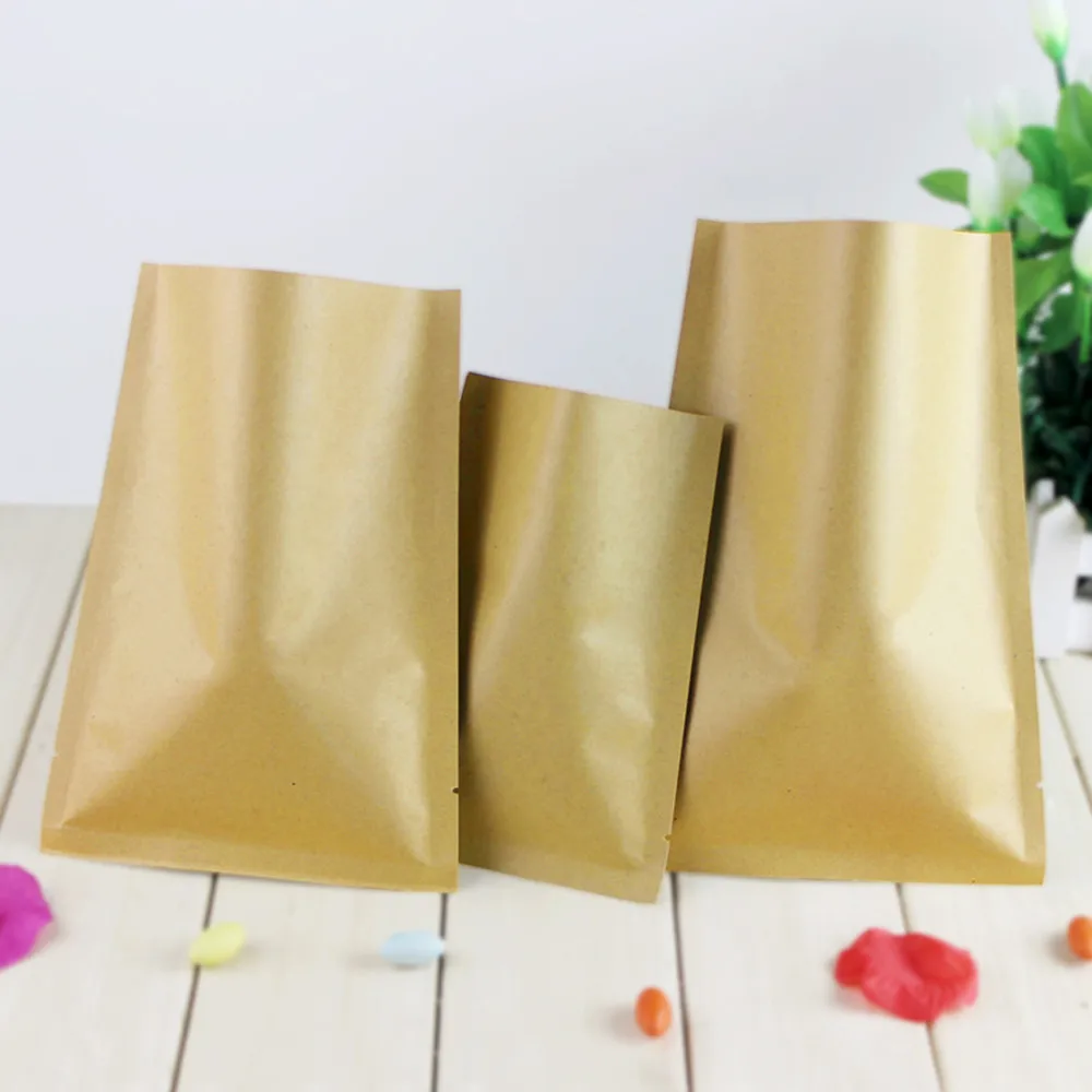 8*12cm Open Top Brown Kraft Pa - огляд і ціна Food Storage In Mylar Bags