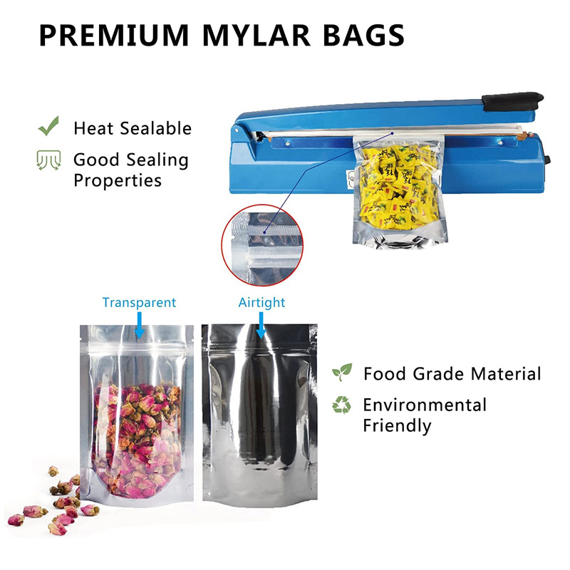 1000Pcs/Lot Mylar Bags for Foo - огляд і ціна Food Storage In Mylar Bags