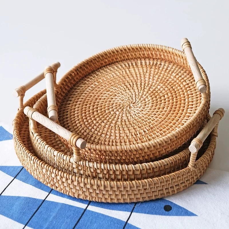 Handwoven Rattan Tray & Food S - огляд і ціна Food Storage In Plants