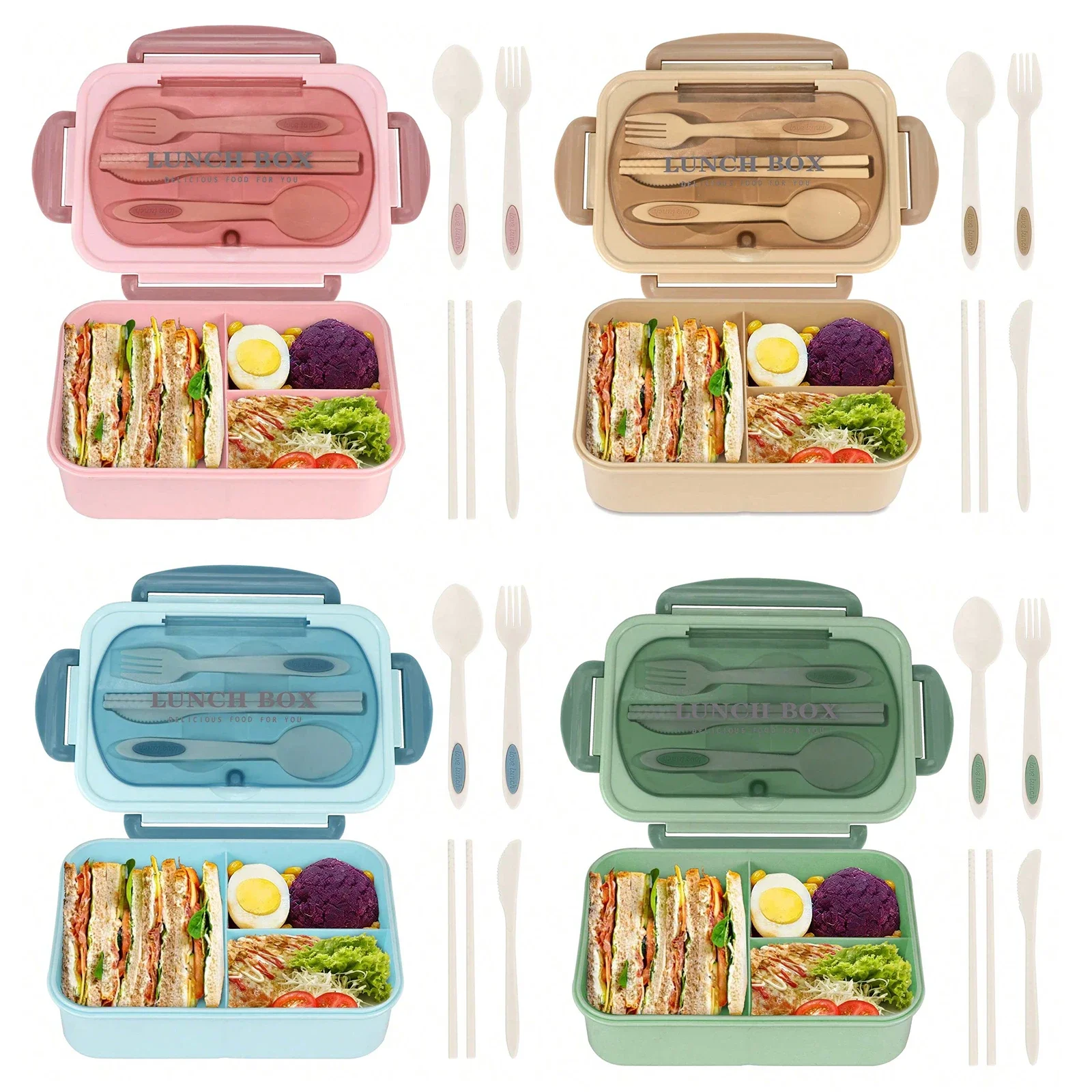 Adult Bento Box with 3 Compart - огляд і ціна Food Storage Vault