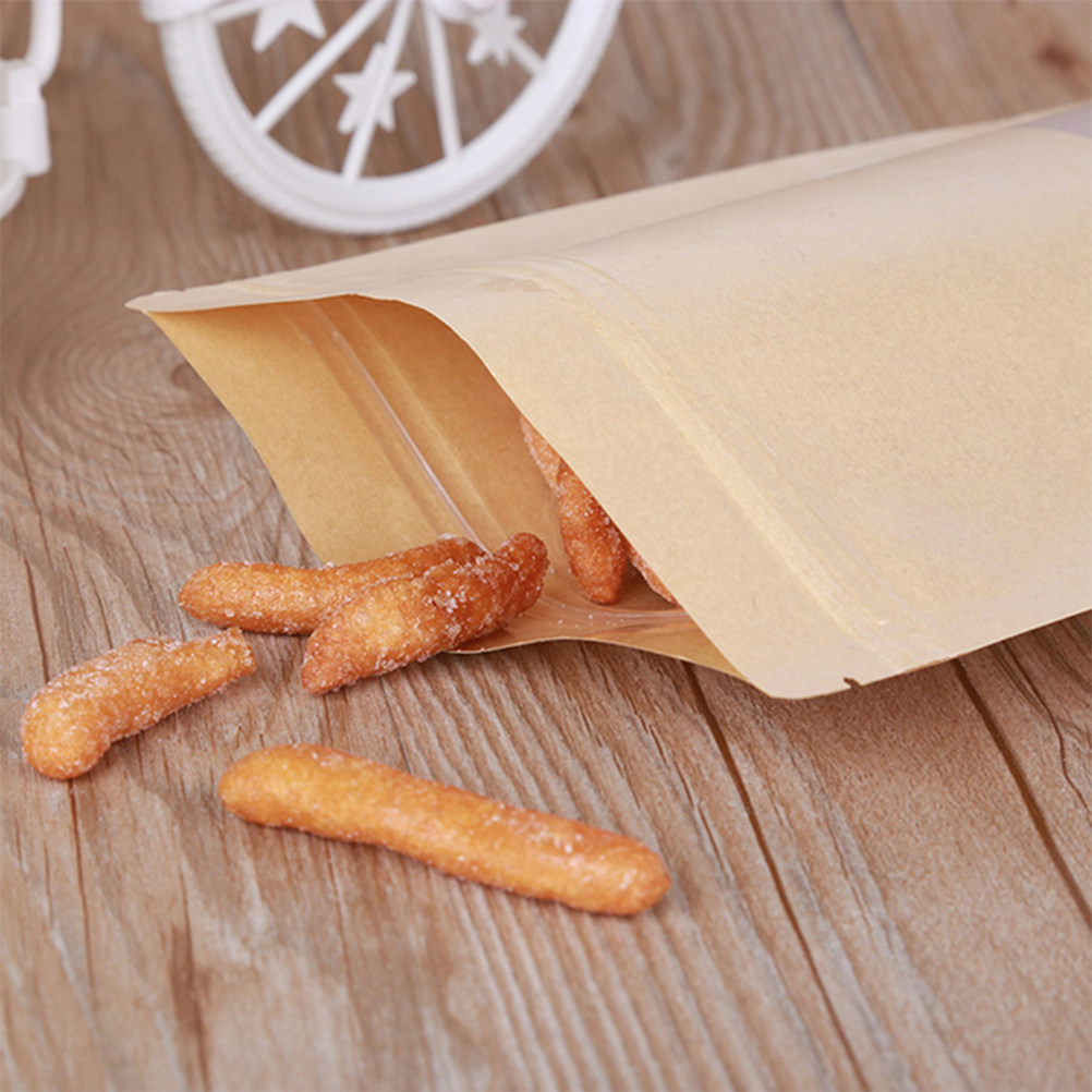 50Pcs Kraft Paper Zipper Seale - огляд і ціна Food Storage Zipper