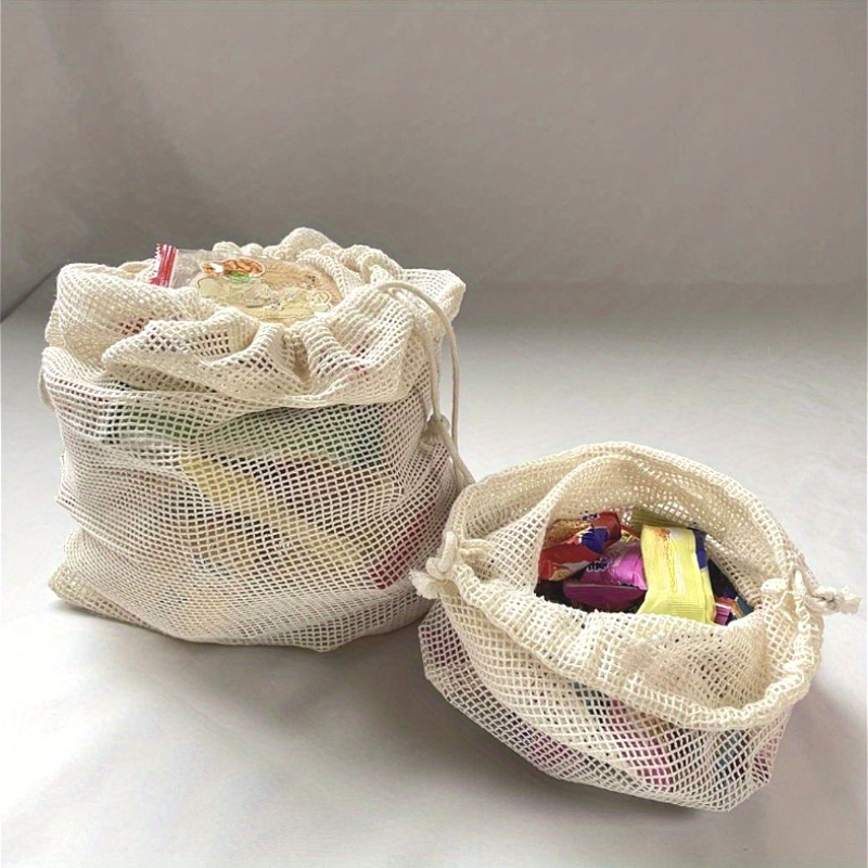 1pc Cotton Mesh Reusable Produ - огляд і ціна Produce Bag Reusable Mesh