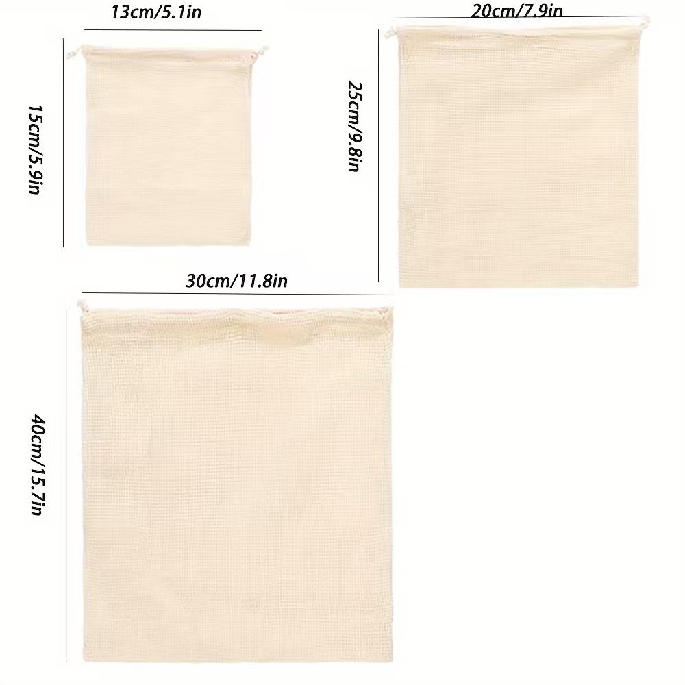 1pc Cotton Mesh Reusable Produ - огляд і ціна Produce Bag Reusable Mesh