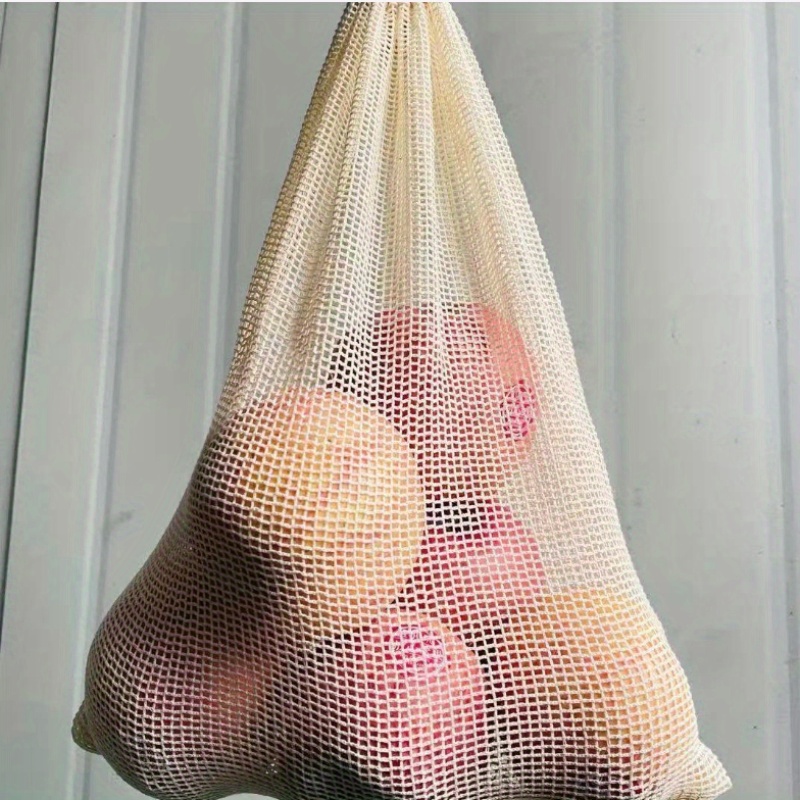 1pc Cotton Mesh Reusable Produ - огляд і ціна Produce Bag Reusable Mesh