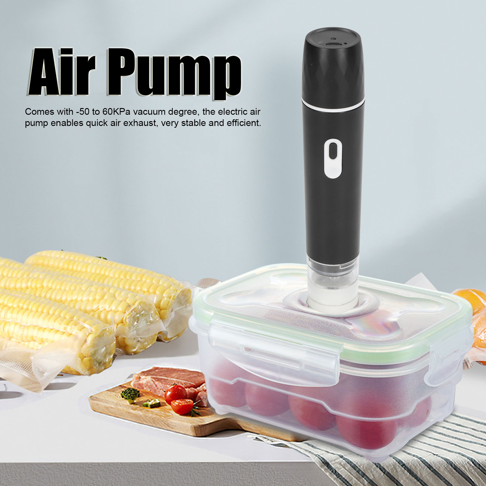 Electric Air Pump Handheld Vac - огляд і ціна Food Storage Vacuum Seal
