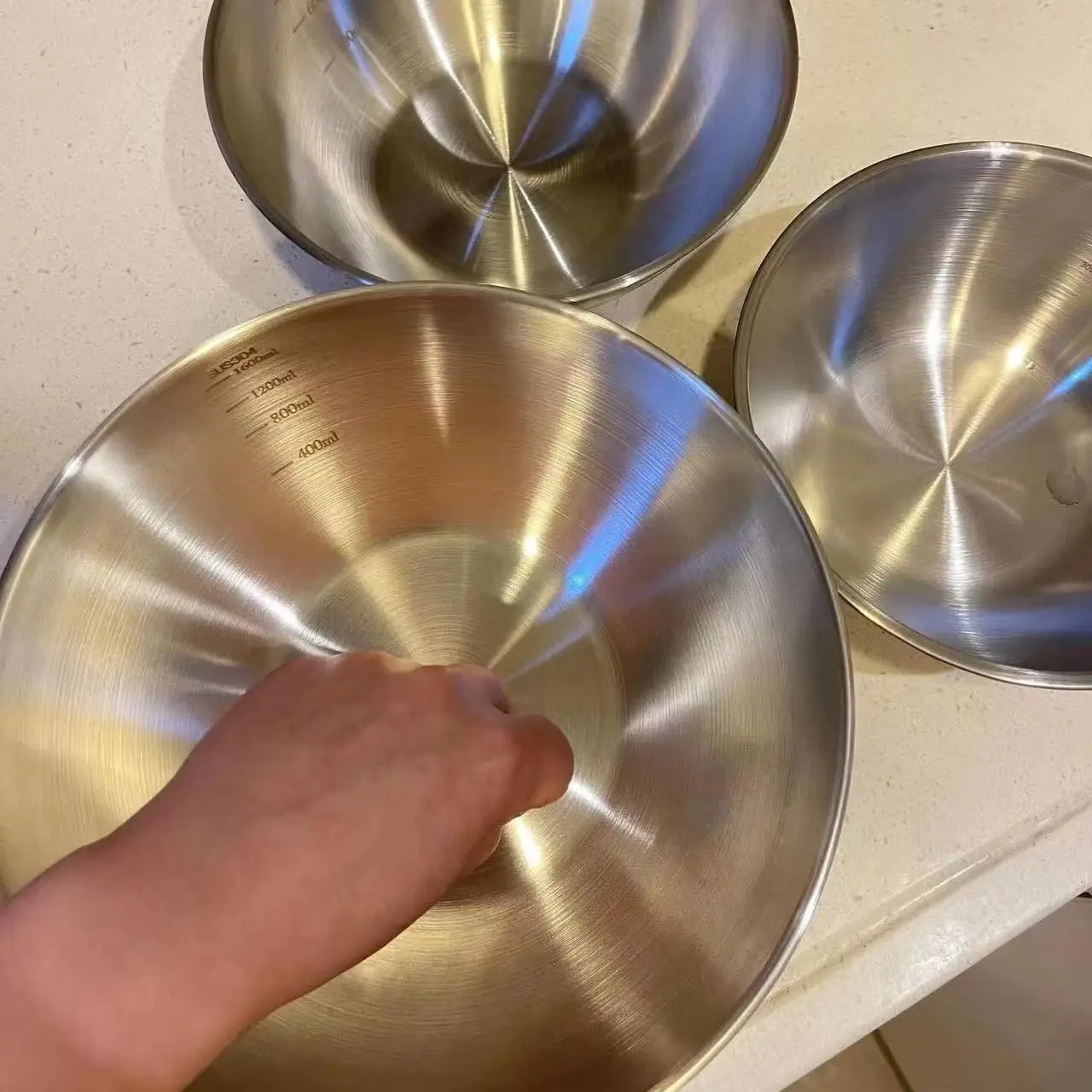 1-3 Stainless Steel Bowl Set W - огляд і ціна Food Storage In Stainless Steel