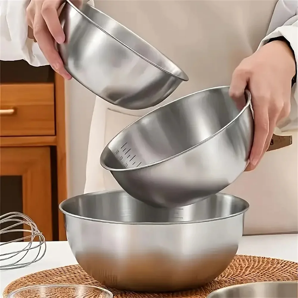 1-3 Stainless Steel Bowl Set W - огляд і ціна Food Storage In Stainless Steel