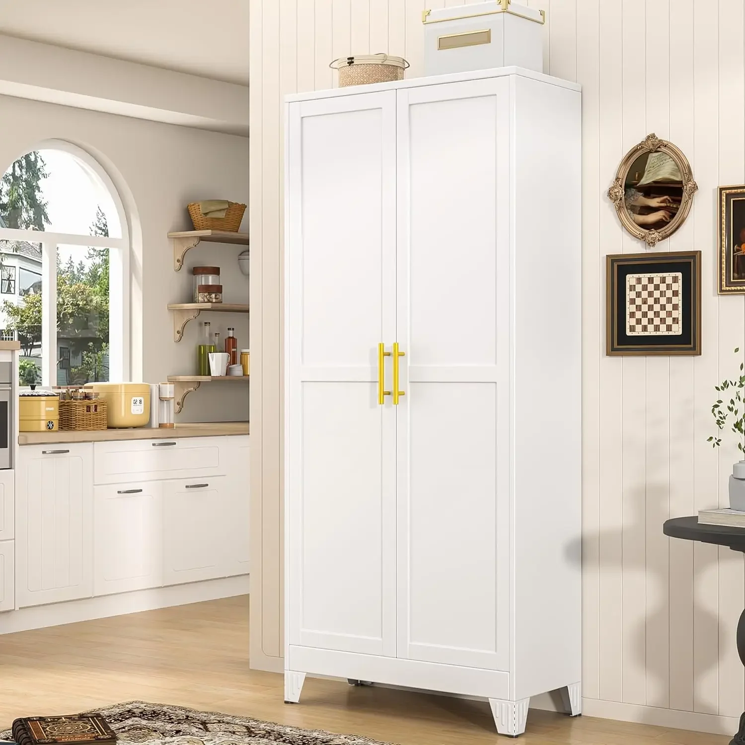 71 Tall Metal Pantry Storage C - огляд і ціна Food Storage Kitchen Cabinet