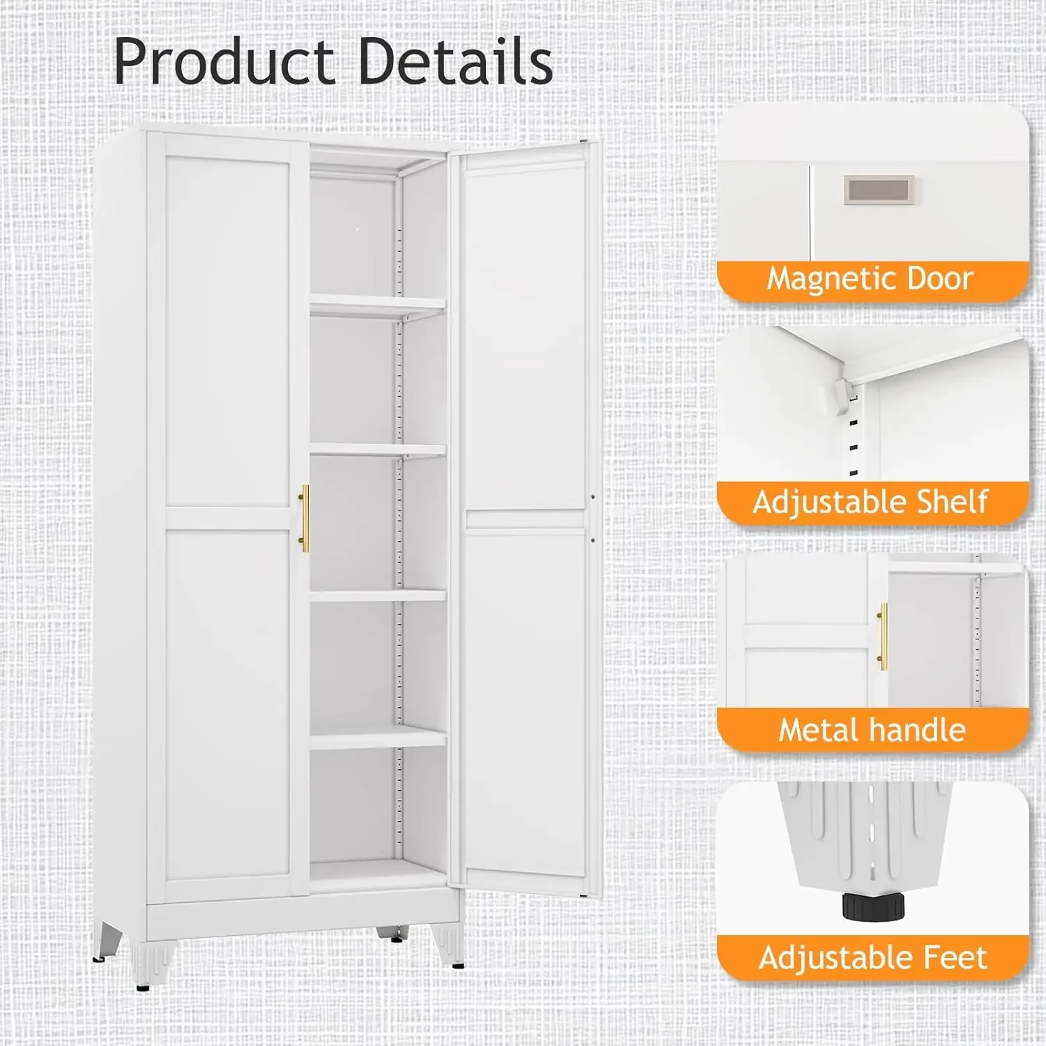 71 Tall Metal Pantry Storage C - огляд і ціна Food Storage Kitchen Cabinet