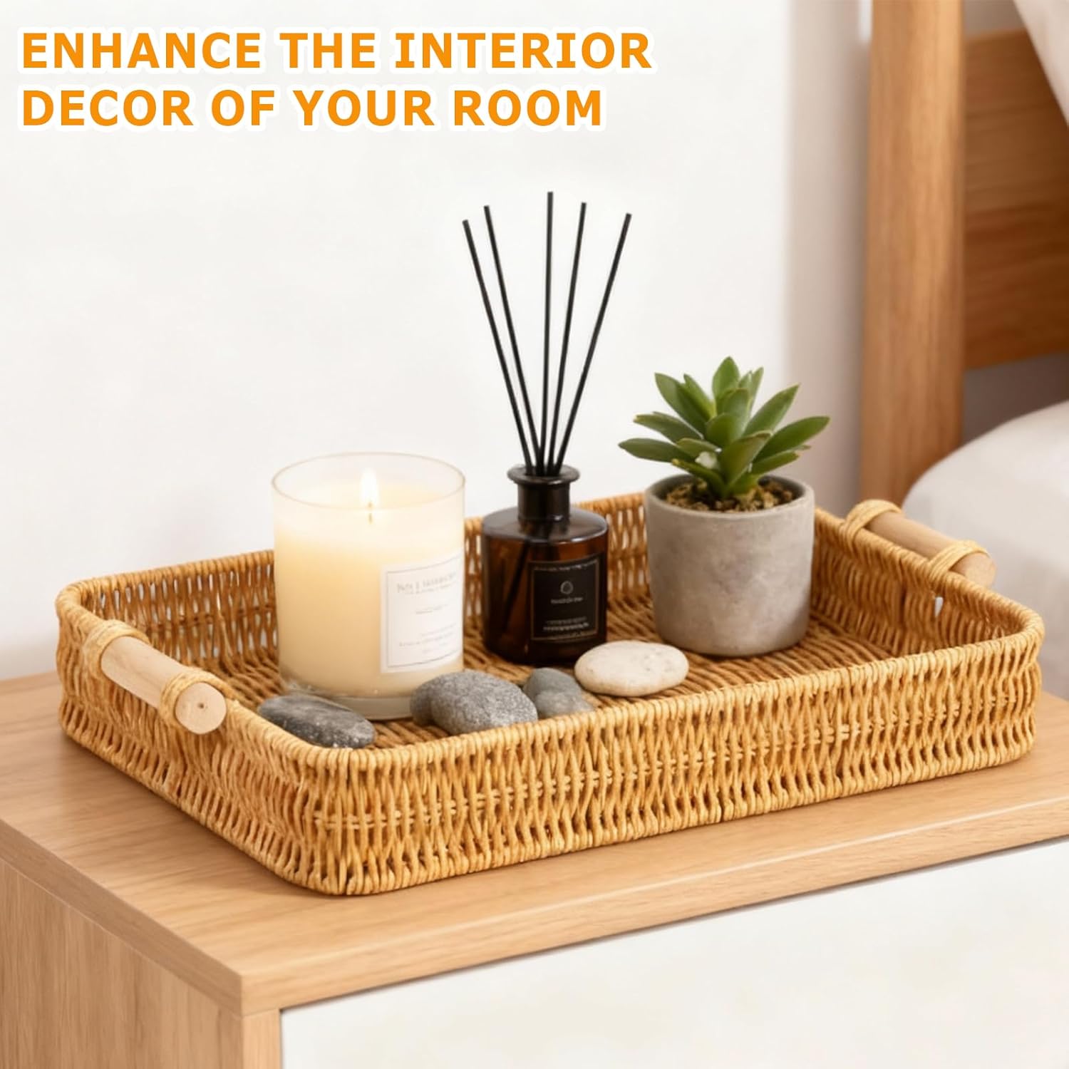 Wicker Tray Rectangular Rattan - огляд і ціна Food Storage In Restaurant