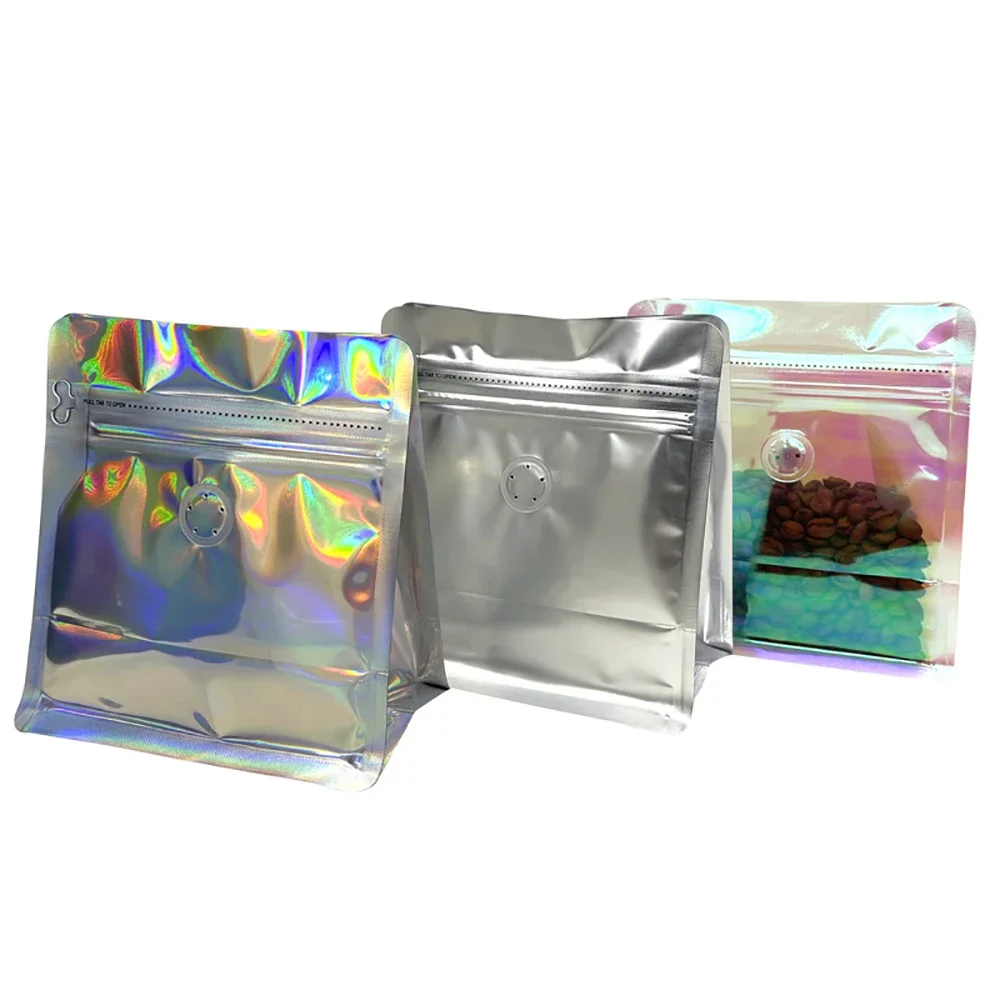 100pcs Pink Rainbow Laser Holo - огляд і ціна Food Storage In Mylar Bags
