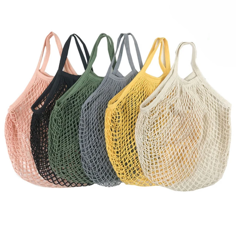 Foldable Cotton Mesh Shopping  - огляд і ціна Produce Bag Reusable Mesh