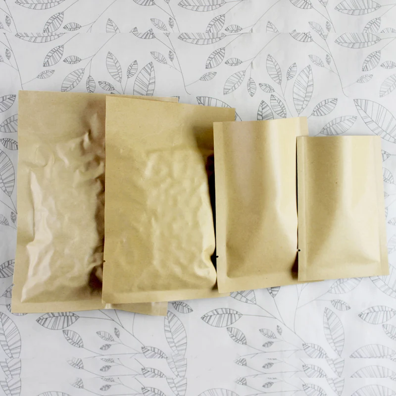 8*12cm Open Top Brown Kraft Pa - огляд і ціна Food Storage In Mylar Bags