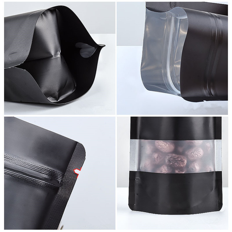100PCS Stand-up Matte Black Al - огляд і ціна Food Storage Zipper