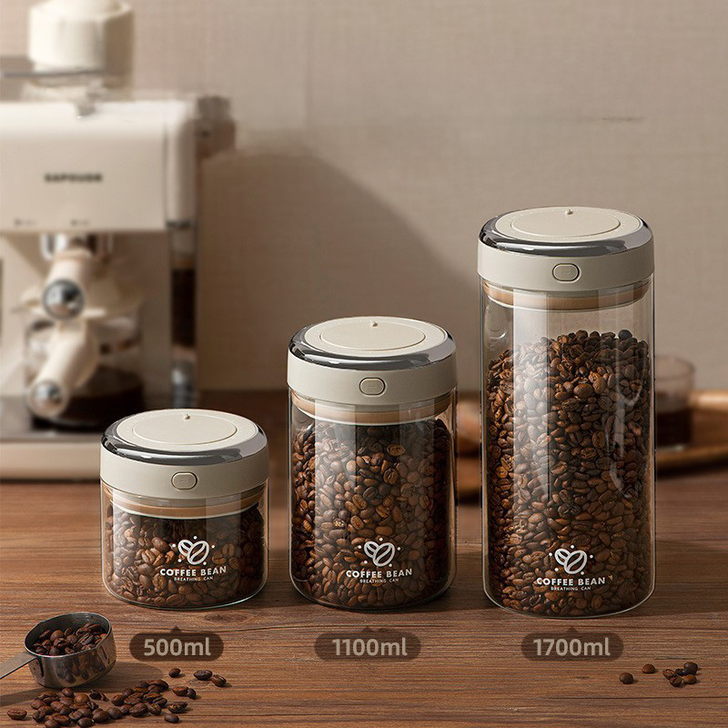 500/1100/1700ml Coffee Beans V - огляд і ціна Food Storage Vacuum Seal
