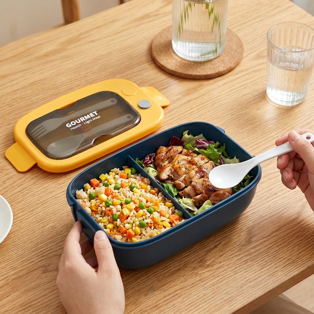 Microwavable Plastic Bento Box - огляд і ціна Food Storage Vault