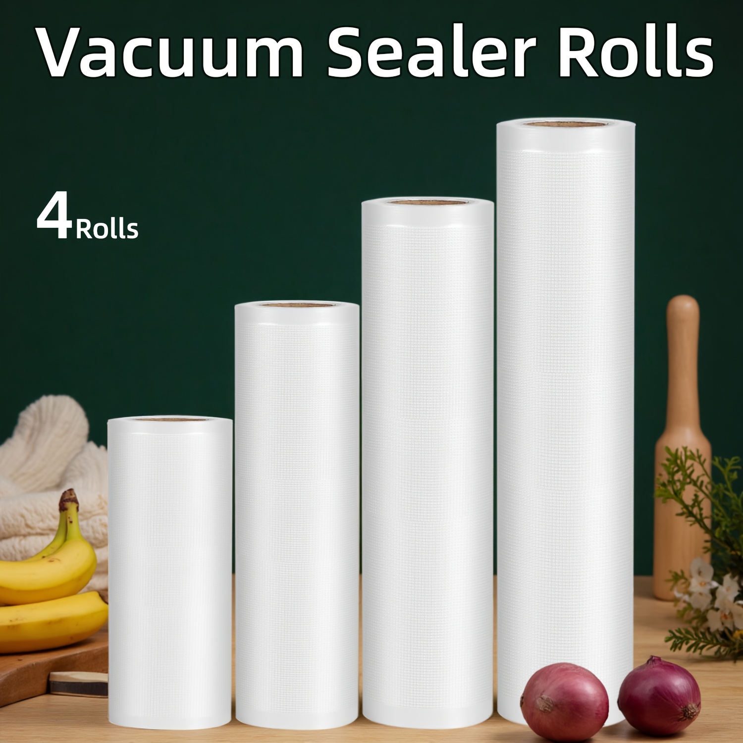 4-Pack Vacuum Sealer Rolls: He - огляд і ціна Food Storage Vacuum Seal