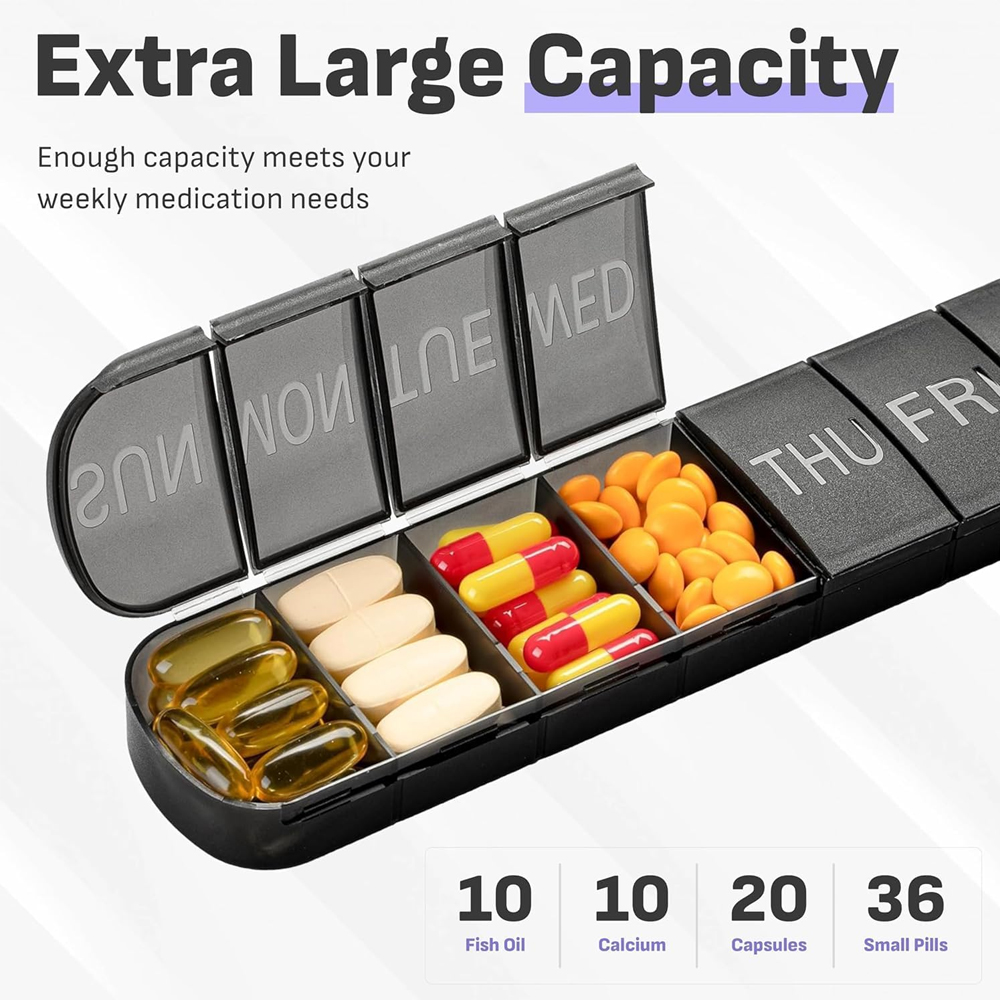 Travel Pill Box 7 Day Extra La - огляд і ціна Food Storage Vault