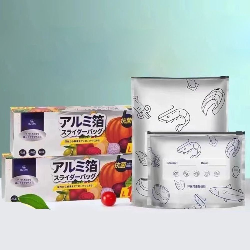 10Pcs/Bag Large Capacity Alumi - огляд і ціна Food Storage Zipper