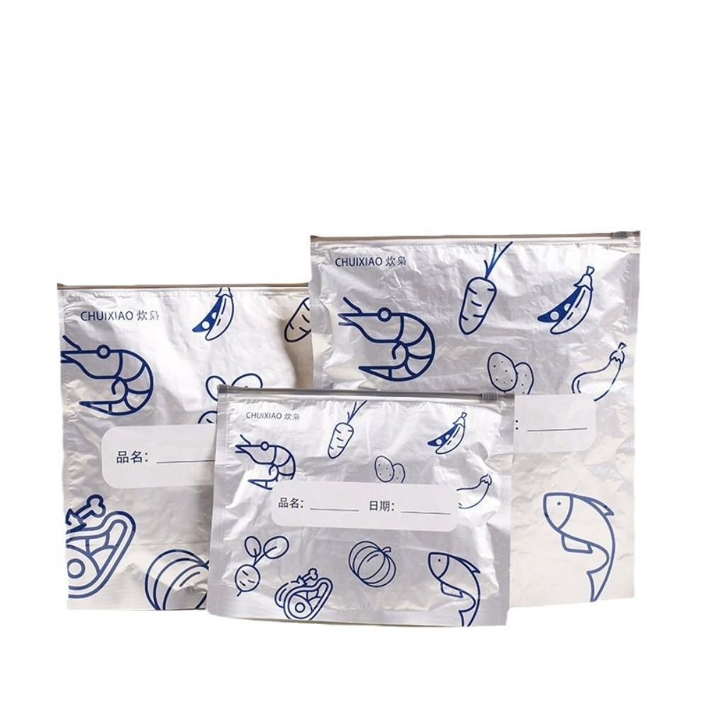 10Pcs/Bag Large Capacity Alumi - огляд і ціна Food Storage Zipper