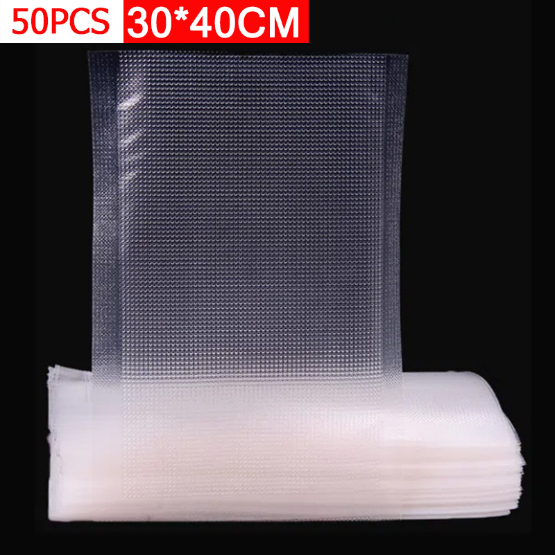 50PCS 30x40cm Textured Vacuum  - огляд і ціна Food Storage Vacuum Seal