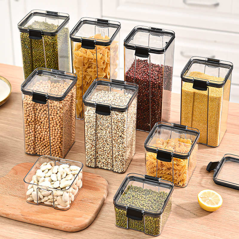 1-4PCS Sealed Jars Kitchen Org - огляд і ціна Airtight Cereal Jar