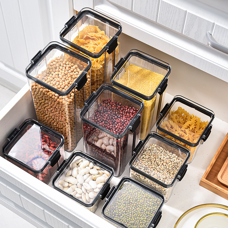 1-4PCS Sealed Jars Kitchen Org - огляд і ціна Airtight Cereal Jar