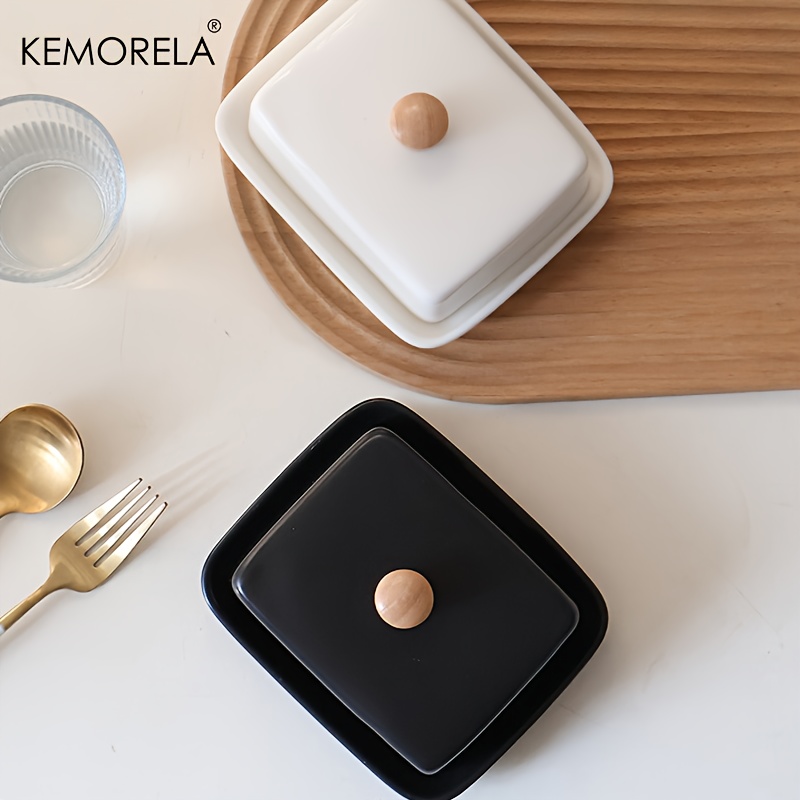 Ceramic Butter Dish with Lid R - огляд і ціна Food Storage In Restaurant