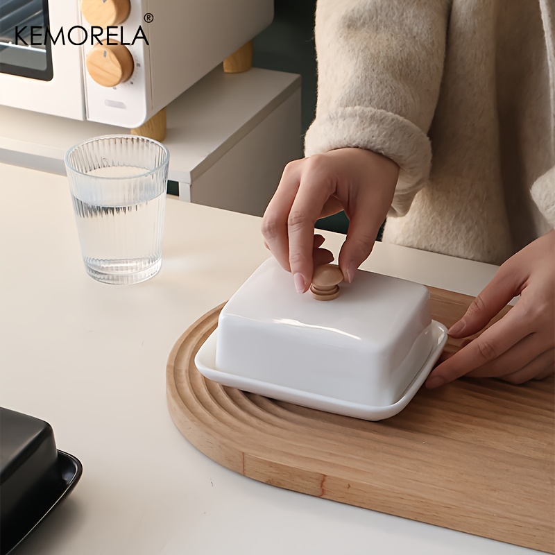 Ceramic Butter Dish with Lid R - огляд і ціна Food Storage In Restaurant