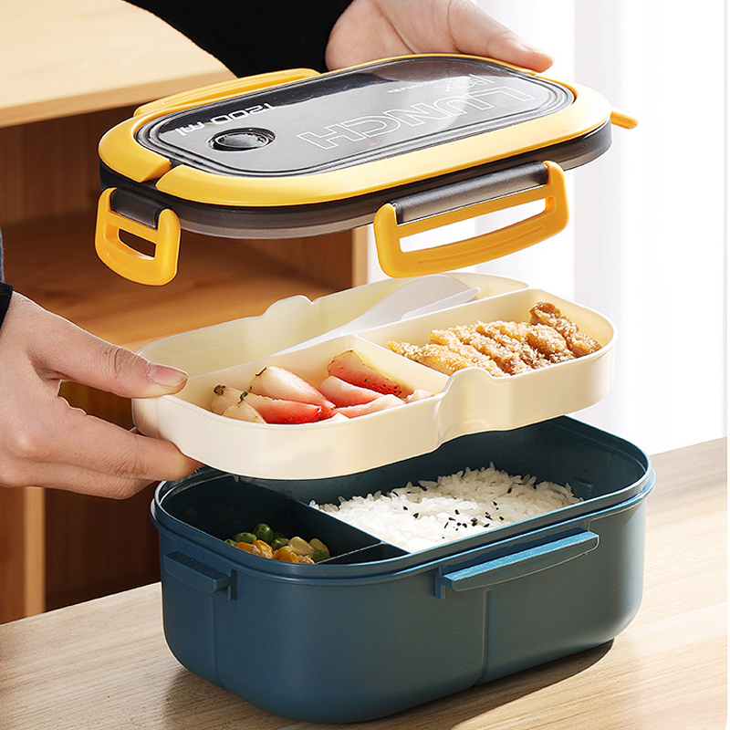 Single Double-layer Lunch Box  - огляд і ціна Food Storage Vault