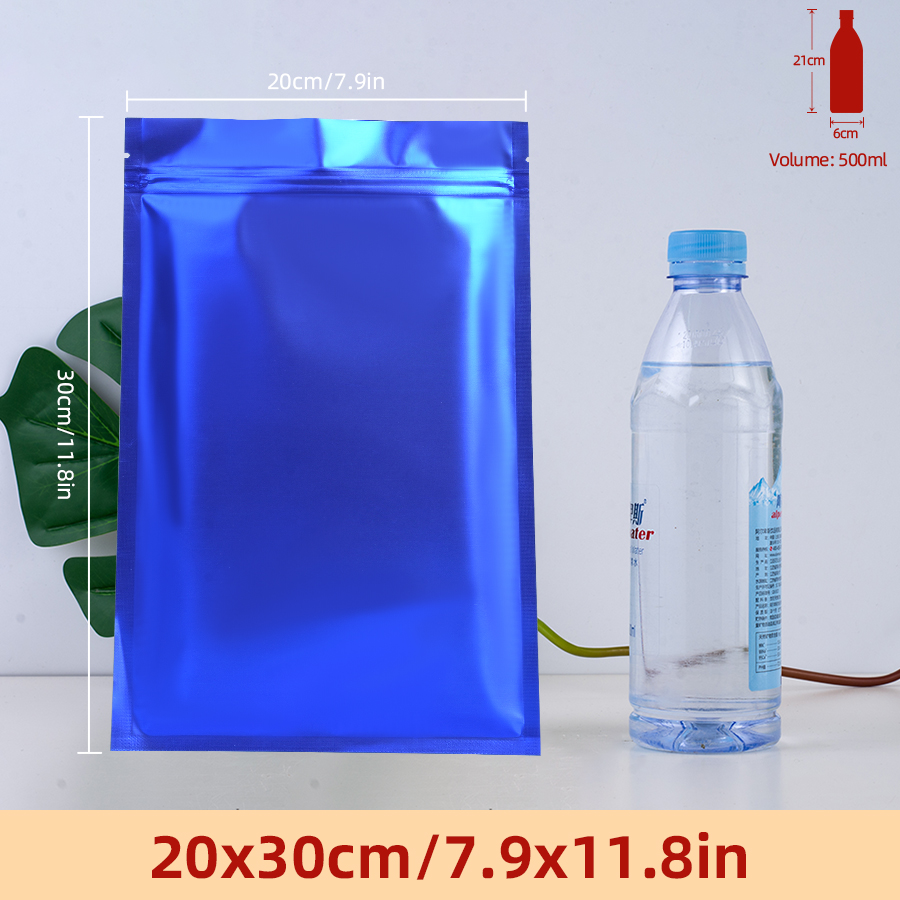 100pcs Matte Blue Foil Zipper  - огляд і ціна Food Storage Zipper