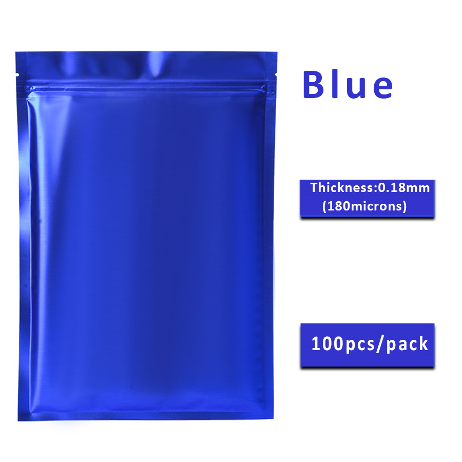 100pcs Matte Blue Foil Zipper  - огляд і ціна Food Storage Zipper